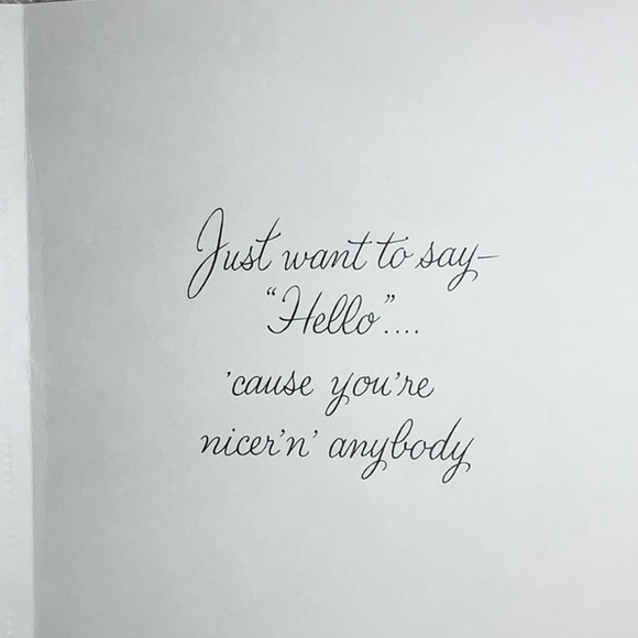 Large Greeting Cards~1 Birthday & 1 Hello Unused Vintage - Picture 7 of 10